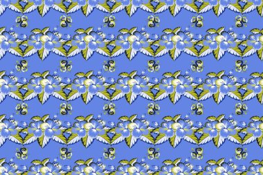 Renksiz çiçeksiz raster deseni.