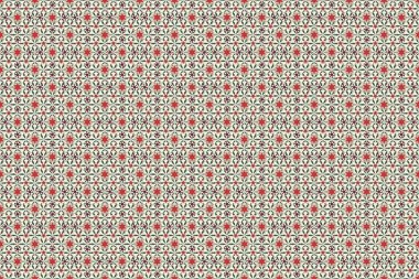 Soyut klasik kusursuz desen. Klasik çiçek süsü..