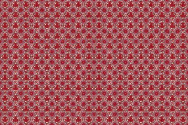 Duvar kâğıdı barok, İspanyol kumaşı. Mavi, bej ve kırmızı süs. Çiçeksiz desen. Kusursuz arkaplan.