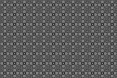 Dijital kağıt, tekstil baskısı, sayfa dolumu için kullanılabilir. Soyut beyaz, siyah ve gri arkaplan ve gümüş geometrik süs. Geleneksel Noel renklerinde pürüzsüz desen.