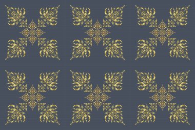 Altın pürüzsüz desen. Gri arka plan. Parlak arkaplan. Altın elementli lüks gri arka plan.