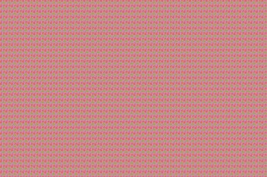 Kesişen kıvrımlı zarif stilize yapraklar ve parşömenler soyut bir çiçek süsü oluşturuyorlar. Arabesk. Soyut, soyut, turuncu ve pembe renklerde, dikdörtgen desenli..