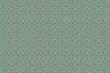 Dizayn, tekstil ya da kumaş için pembe, mavi ve kahverengi renklerde raster pürüzsüz desen. Raster illüstrasyonu.