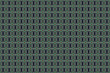 Duvar kâğıdı barok, İspanyol kumaşı. Çiçeksiz desen. Kusursuz bir geçmişi var. Siyah arkaplanda çok renkli süs.