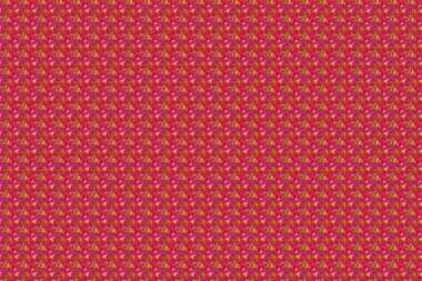 Raster illüstrasyonu. Kesik kağıt dantel dokusu, raster tül arkaplan, turuncu, mor ve kırmızı renklerde girintisiz desen..