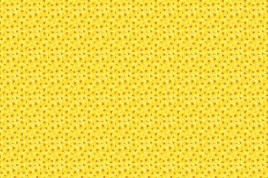 Sarı çiçeklerin kusursuz deseni.