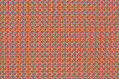 Raster illüstrasyonu. Plumeria çiçekleri turuncu, yeşil ve kırmızı renklerde..