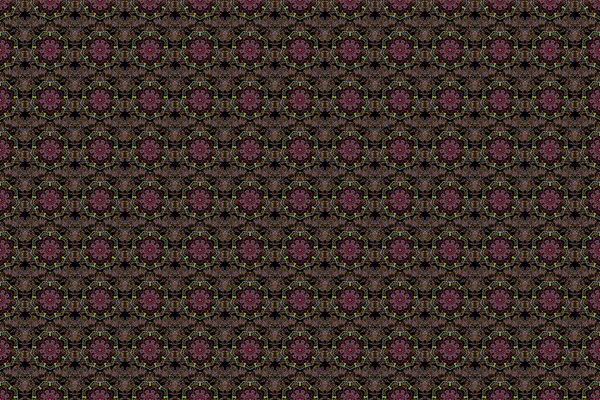 Papel Pintado Real Flores Abstractas Sobre Fondo Negro Patrón Floral —  Fotos de Stock