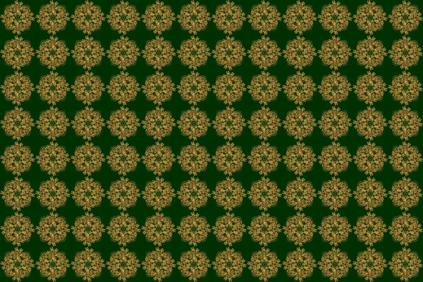 Grün Und Gold Nahtlose Muster Textur Aus Goldfolie Art Deco — Stockfoto