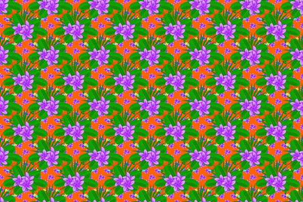 Kolor Bezszwowe Kwiatowy Wzór Rastrowy Ilustracja — Zdjęcie stockowe