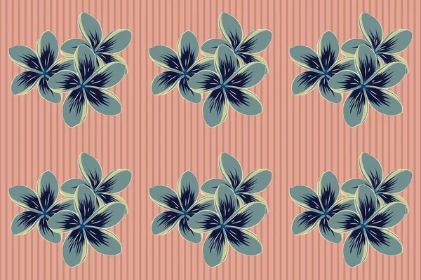 ファッションプリント用のかわいいシームレスパターン 小さな花で印刷します ベージュ ピンク ブルーのヴィンテージラスターの花の背景 ジッシースタイル — ストック写真