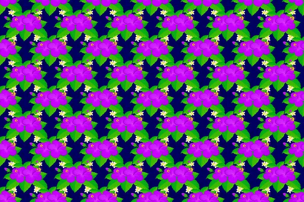 Grafisch Modernes Muster Nahtloses Muster Mit Hibiskusblüten Netter Raster Hintergrund — Stockfoto