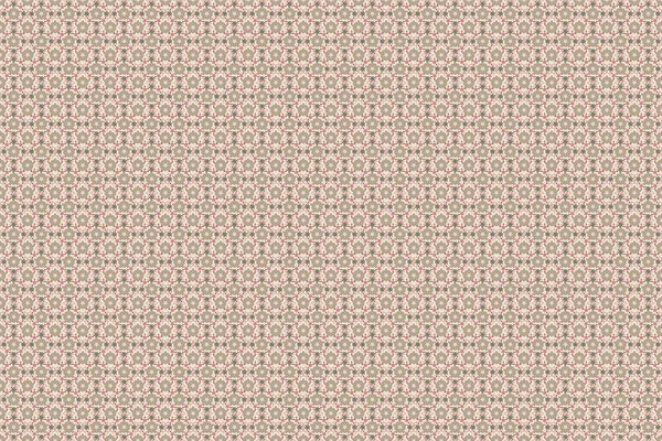 Naadloos Patroon Kleine Bloemen Bruine Roze Beige Kleuren Raster Schattig — Stockfoto