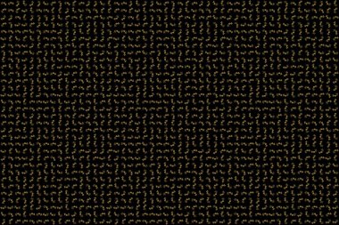 Siyah bir arka planda altın rengi, dikişsiz desen. Soyut raster altın doku. Düşük polimer altın desenli illüstrasyon.