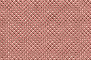 El yazısı Raster Cosmos çiçekleri, pullar, anahtarlar. Pembe, kahverengi ve bej renklerde klasik, pürüzsüz desen.