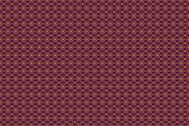 Kusursuz desen. Pembe ve altın renkli süsler..