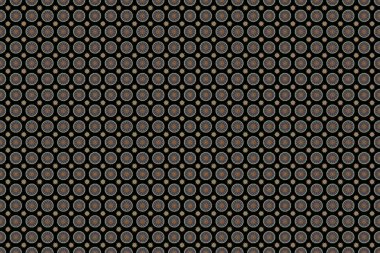 Mavi ve turuncu soyut çiçek süsü. Soyut dekoratif elementlerin kusursuz deseni..