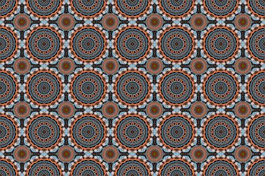 Damask kusursuz karalama arkaplan deseni. Raster illüstrasyonu.