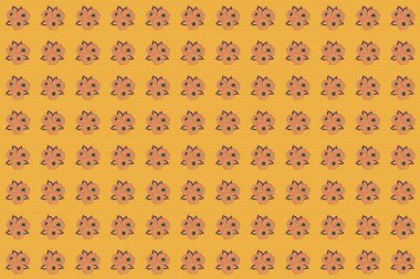 Gül çiçekleriyle süslü çiçek arkaplanı. Soyut sarı, kahverengi ve turuncu güllerle pürüzsüz bir desen..