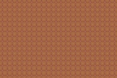 Güzel el yapımı çizimler. Zarif turuncu, kahverengi ve sarı desenli ve Mandala elementli..