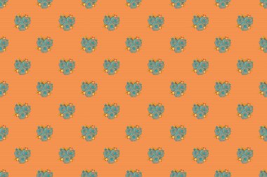 Renksiz çiçeksiz raster deseni.