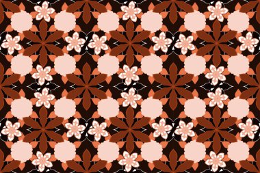 Renksiz çiçeksiz raster deseni.