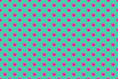 Pembe ve mavi renklerde pürüzsüz bir desen. Güzel suluboya kozmos çiçekleri, parlak tablolar çiçek desenlerine ilham kaynağı oldu..