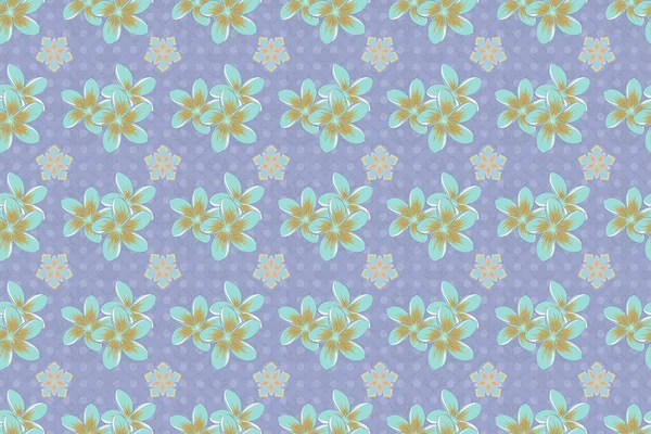 Color Seamless Floral Raster Pattern — Stock Photo, Image