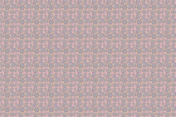 Royal Wallpaper Abstract Flowers Raster Stylish Ornament Damask Seamless Pattern — Stock Photo, Image