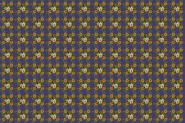 Color Seamless Floral Raster Pattern — Stock Photo, Image