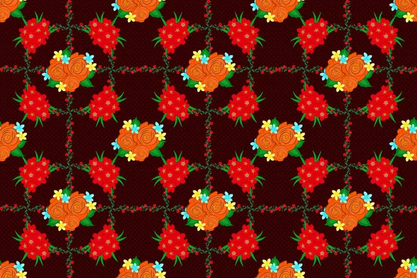 Stylish Wallpaper Primula Flowers Floral Seamless Pattern Blooming Primula Flowers — Stock Photo, Image