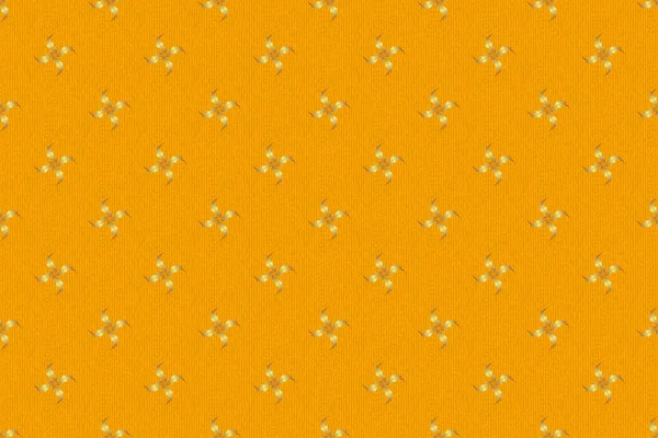 Raster Nahtloser Hintergrund Goldene Ehrenzeichen Sternmuster Auf Gelbem Hintergrund Goldenes — Stockfoto