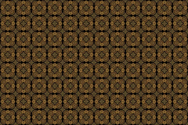 Dekorasyon Kumaş Tekstil Için Klasik Dikişsiz Desen Dekoratif Raster Altın — Stok fotoğraf