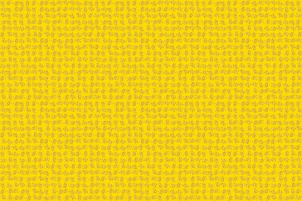 Abstract seamless pattern with golden repeating elements on yellow background. Vintage yellow and golden pattern. Oriental raster classic pattern.