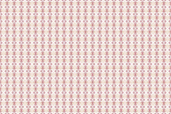 Vintage Seamless Pattern Ručně Vyrobené Rastrové Červené Růžové Prvky Bílém — Stock fotografie