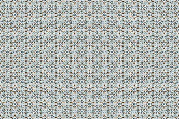 Zökkenőmentes Minta Dekoráció Textil Raszter Illusztráció Raszter Gyönyörű Ditsy Virágok — Stock Fotó