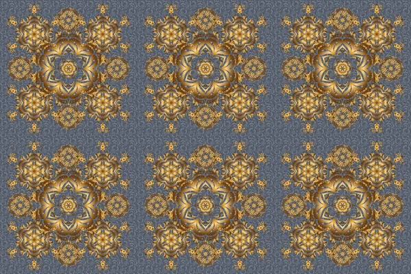 Luxuriöse Florale Nahtlose Muster Mit Knöpfen Besetzte Textur Kunstvolle Elemente — Stockfoto