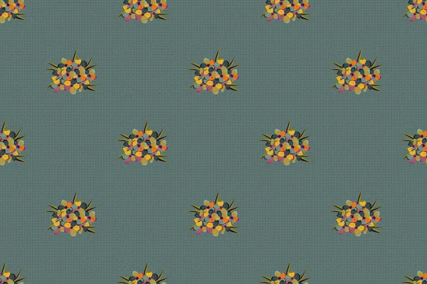 Color Seamless Floral Raster Pattern — Stock Photo, Image