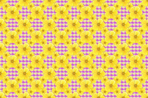 Varicolored Seamless Illustration Tropical Seamless Pattern Many Motley Abstract Flowers — Stock Photo, Image