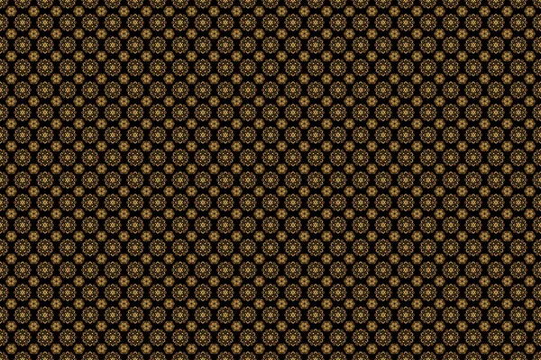 Geometric background with rhombus and nodes. Abstract geometric pattern. Seamless pattern on a black background. Seamless geometric pattern. Golden texture. Golden background.