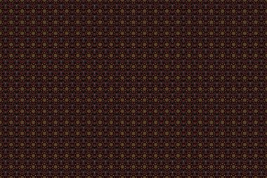 Tebrik kartı, sunum veya düğün davetiyeleri için soyut arabesk arkaplanı. Yeşil, kırmızı ve kahverengi arkaplansız çiçek süsleme deseni. Geleneksel raster gotik damaske arkaplanı.