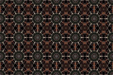 Renksiz çiçeksiz raster deseni.