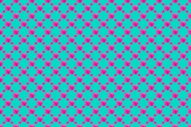 Raster Cosmos çiçekleri kusursuz desen. Mavi arka planda kusursuz çiçek deseni.