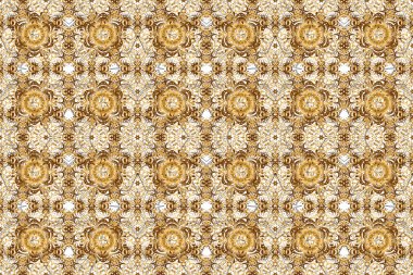 Arkaplanda altın bir şebeke. Altın elementli, pürüzsüz bir desen.