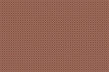 Bej, kahverengi ve turuncu elementlere sahip soyut, klasik, pürüzsüz desen. Vintage raster süsü.