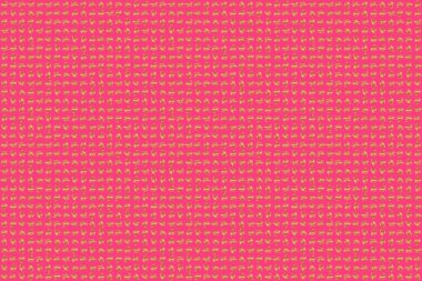 Raster altın desen, altın çizgiler ve ızgaralar pürüzsüz desen, eğri metal, folyo arka plan ve pembe arka planda 3 boyutlu görsel efektler..