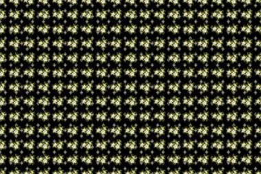 Renksiz çiçeksiz raster desenli resimleme.