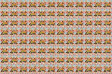 Renksiz çiçeksiz raster deseni.