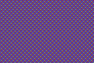 Raster illüstrasyonu. Yumuşak suluboya kozmos çiçek deseni - yeşil, kırmızı ve mor renklerde pürüzsüz desen.