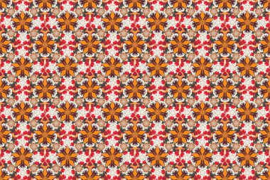 Eski bir çiçek süsü. Soyut klasik dikişsiz desen.